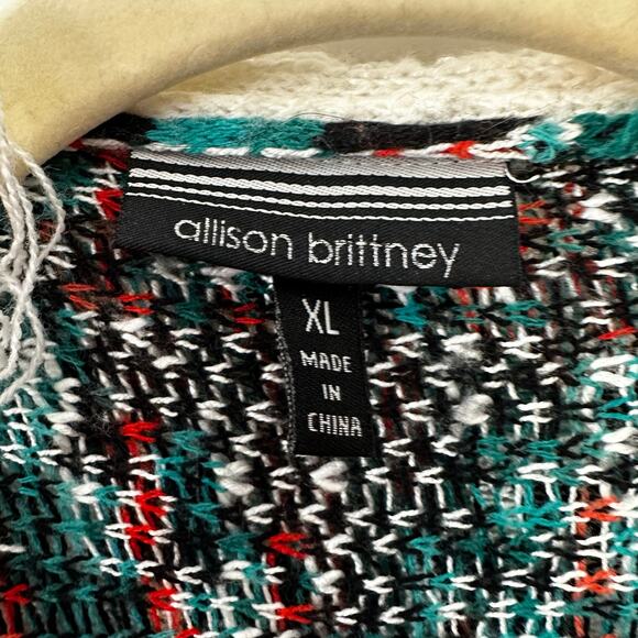 Allison Brittney Womens Cardigan Duster‎ Sweater Size XL Native Western Bohemian - Picture 2 of 7